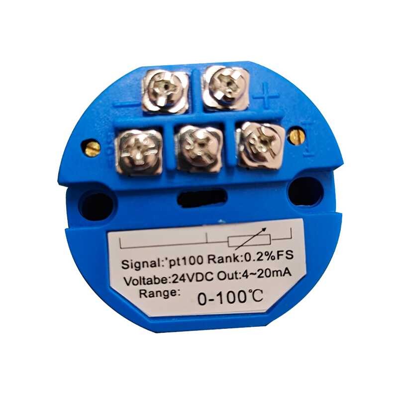 Temperature Transmitter PT100 Sensor Module Thermal Resistance 4-20mA 0 ...