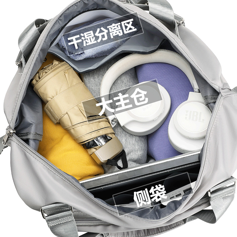 Travel Bag Foldable Large Capacity Women's Short-distance Men's Wet And ...