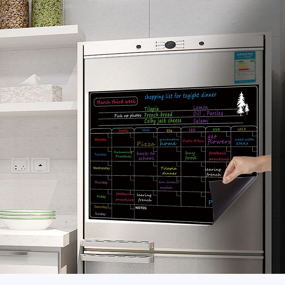 Dry Erase Calendar Whiteboard Refrigerator Stickers Kitchen