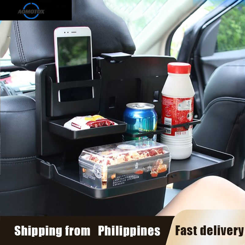 MOTEX Car Back Seat Folding Table Drink Food Cup Holder Stand Desk ...