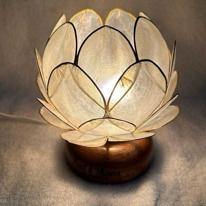 Lampshade Capiz Cabbage Free Bulb W/Laser Engraved | Shopee Philippines