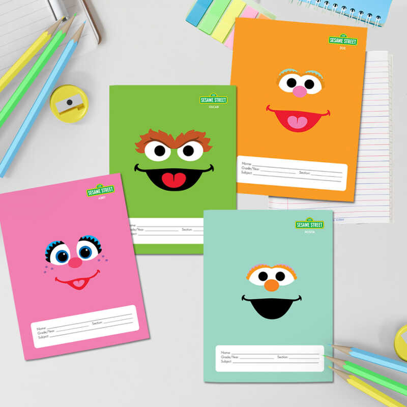 Stradmore Sesame Street Composition & Writing Notebook With Plastic ...