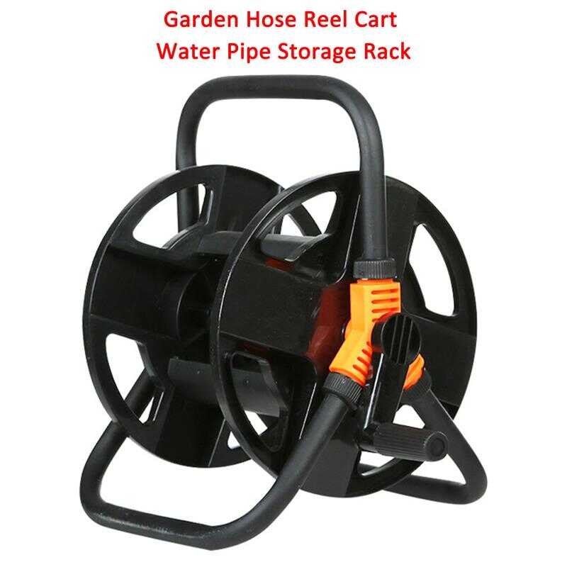 Garden Hose Reel Cart Water Pipe Storage Rack Bracket Organizer ...