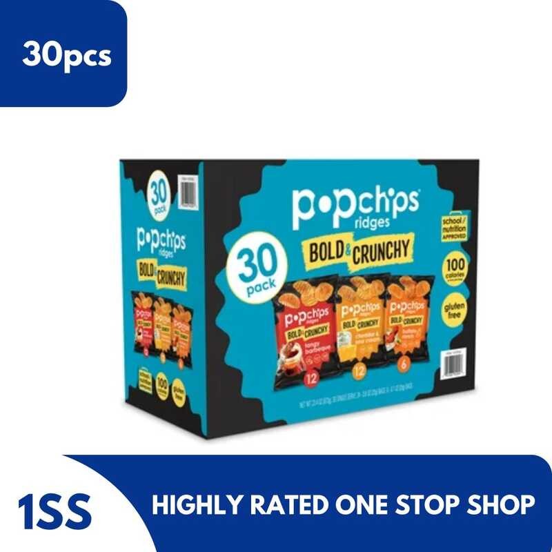 Popchips Ridges & Crunchy Variety Pack, 30Pcs 3 384 | Shopee Philippines