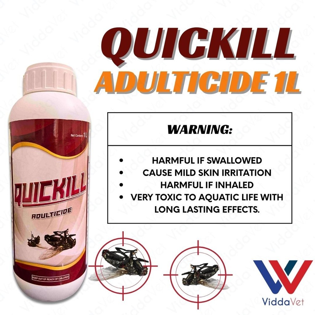 1L Quickill Insect Solution for Animal Housing Areas | Shopee Philippines