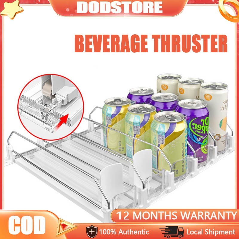 Shelf Auto Sliding Replenishment Drink Pusher Drink Can Organizer ...