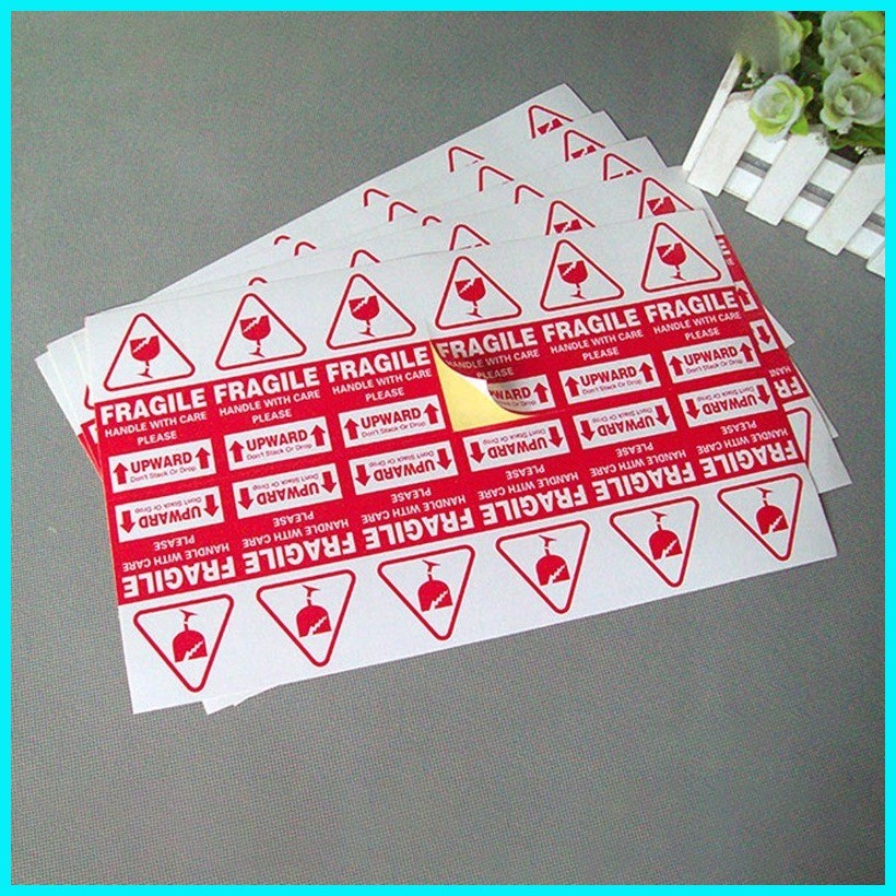 240 1000 PCS Fragile sticker poslaju fragile sticker 9*5cm | Shopee ...