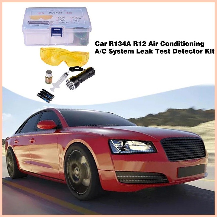⭐ ஐ Auto Aircon Leak UV Flashlight Refrigerant Leak AC Leak Test Kit