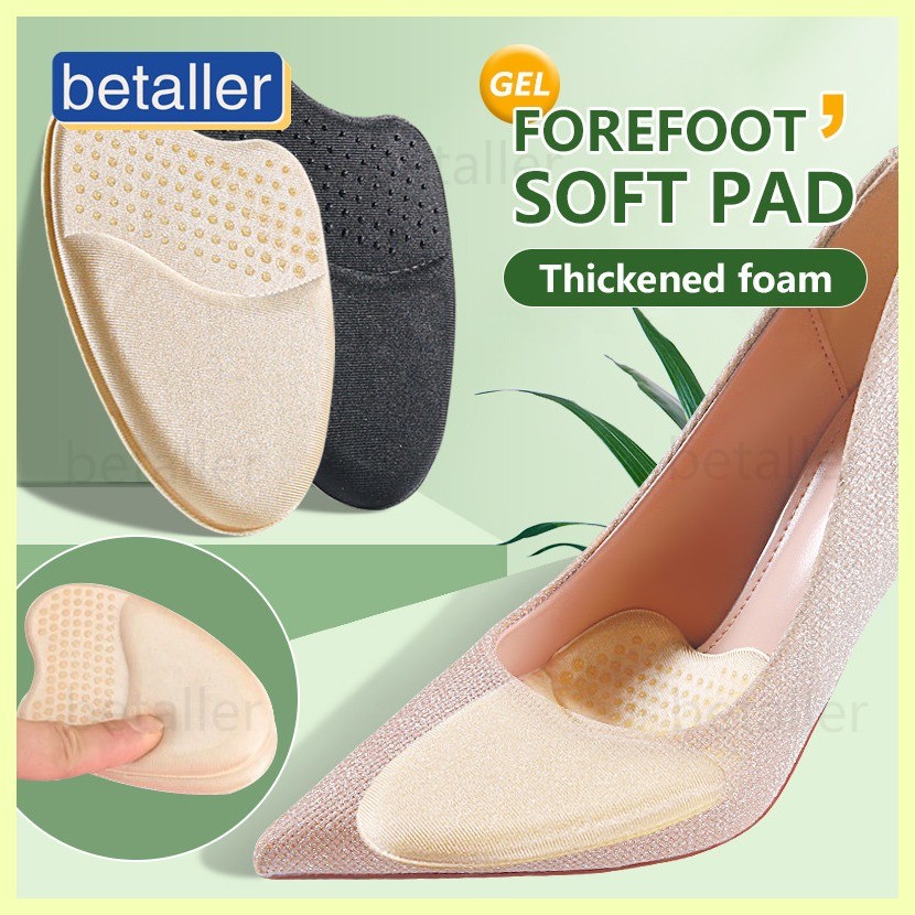 ۞ ♙ Forefoot Pad Shoe Insoles Non-slip Cork Foot Pain Relief Cushion ...