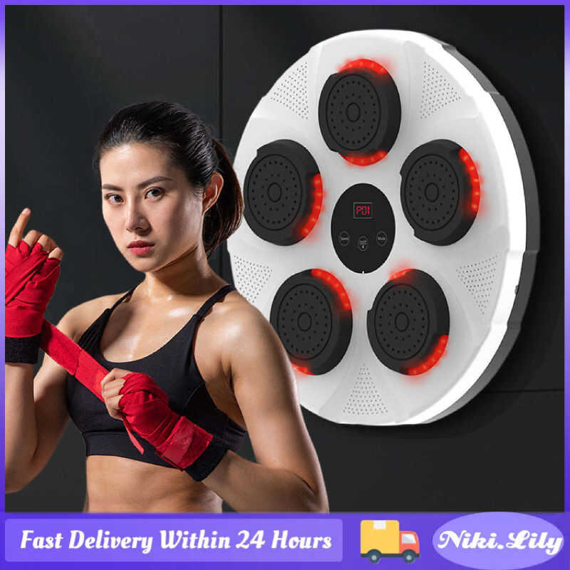 Wall Punching Pad Kicking Target With Music And Bluetooth Lighting Bo ...