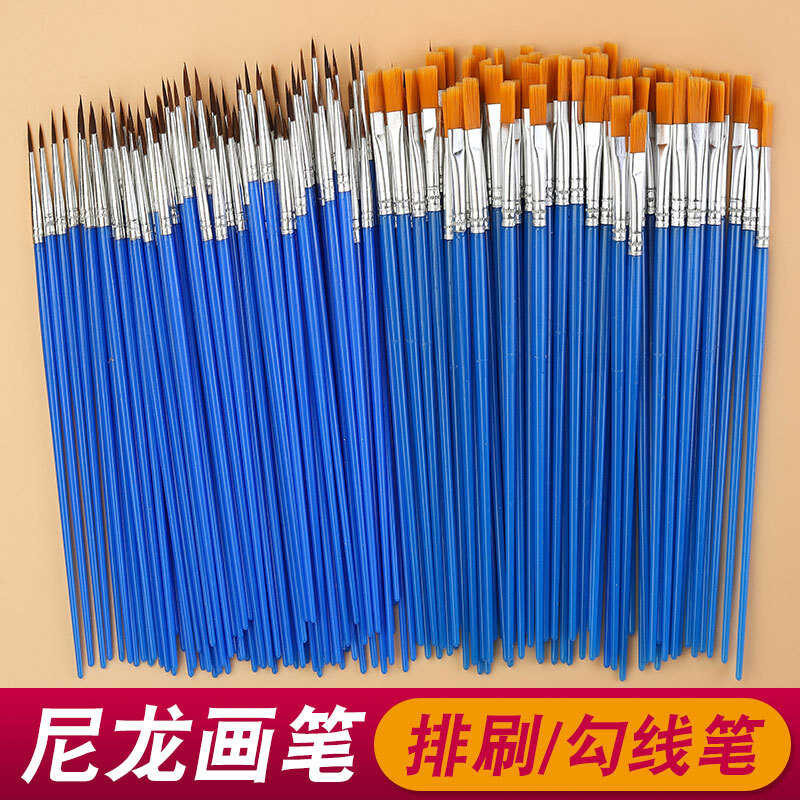 Children's Nylon Hair Digital Oil Painting Pen, DIY Graffiti Drawing ...