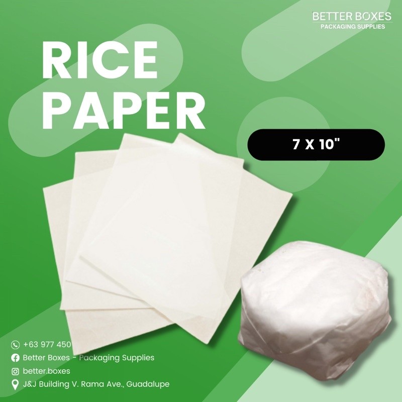 Greaseproof Rice Paper (1000s) | Shopee Philippines