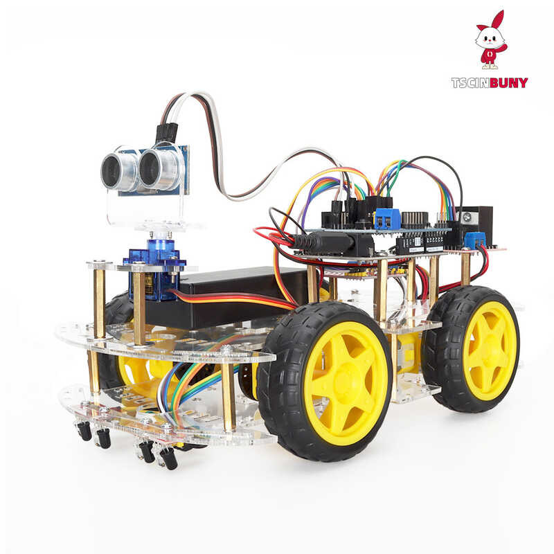 M Compatible Arduino Low Threshold DIY Programmable Smart Car Robot ...