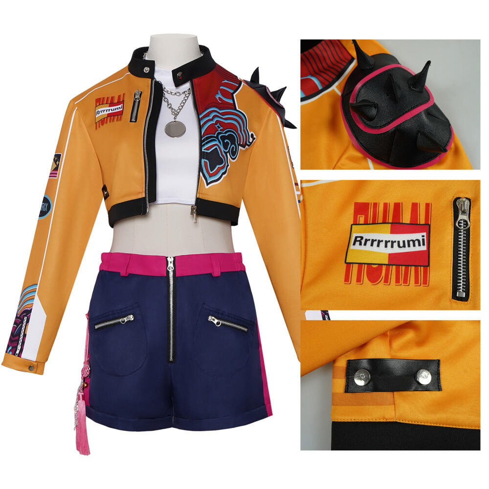 Kpop Demon Hunters Rumi Zoey Mira Cosplay Huntrix Costume For Girls ...