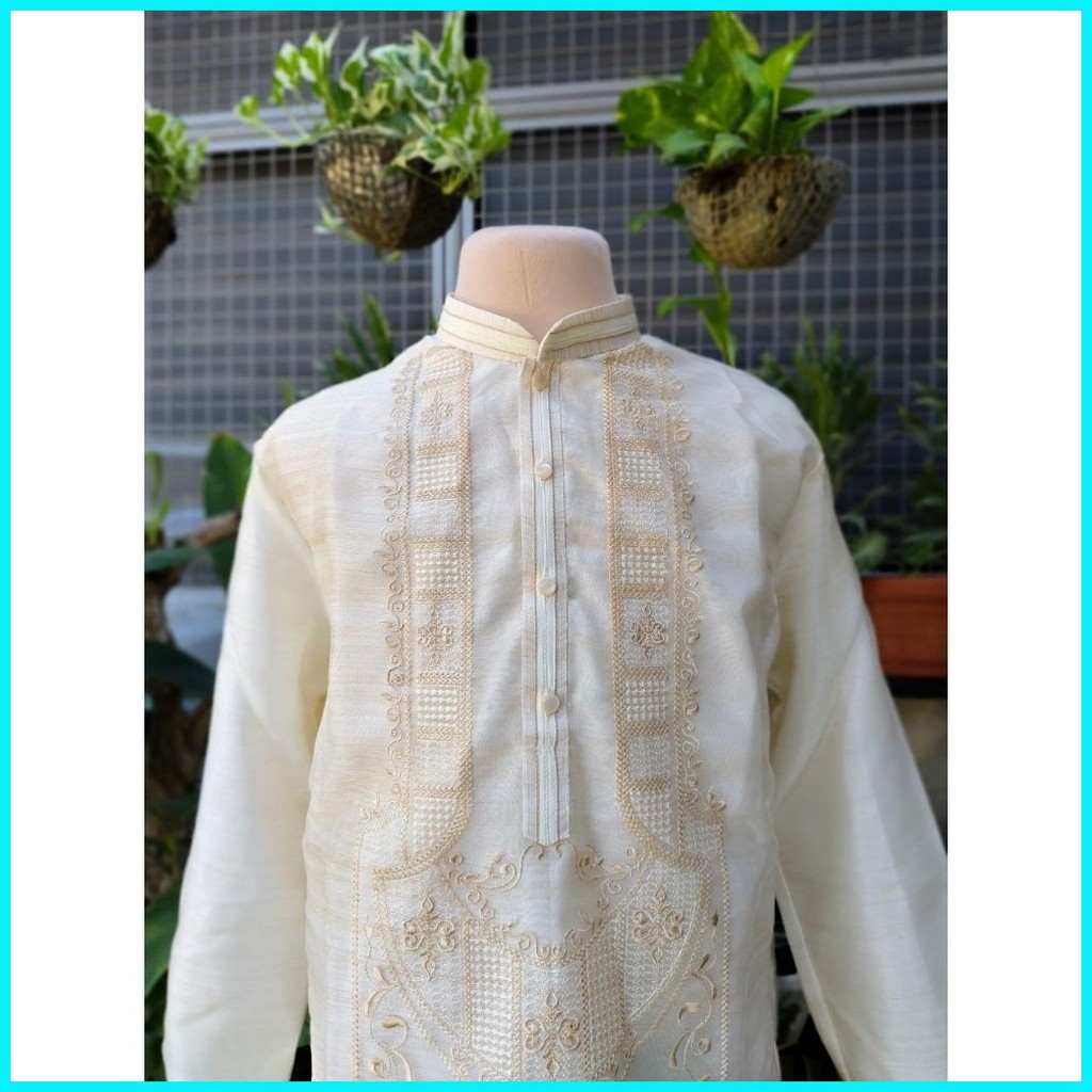 UZZO II Premium Modern Barong tagalog for Men [Random Embroidery ...