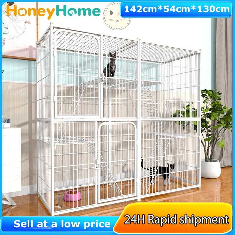 Murah 3 Besar Tingkat 2 Level Cage Big Size Large Platform House Cat