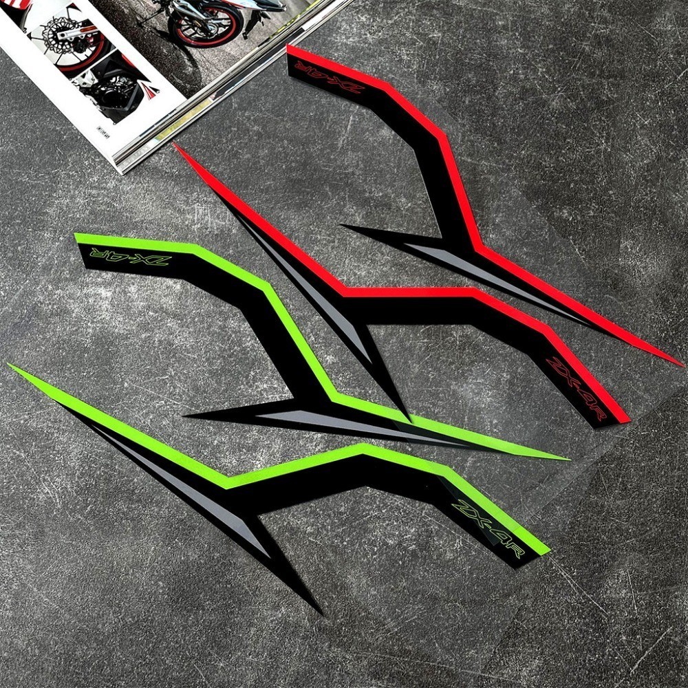 Kawasaki Fairing Sticker Waterproof Reflective Modified Decal ...