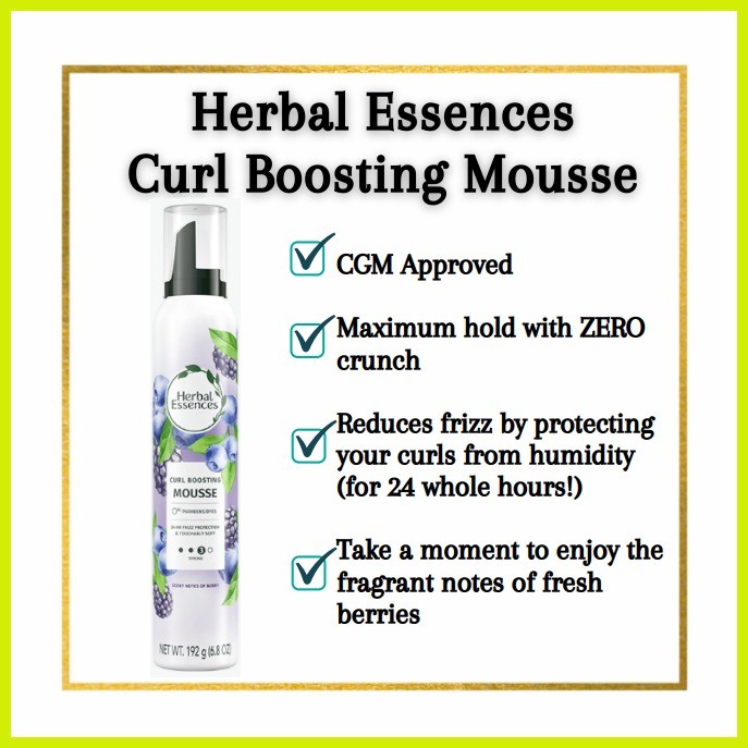 Herbal Essences Strong Hold Mousse, 6.8 oz ( CGM / Curly Girl Method ...