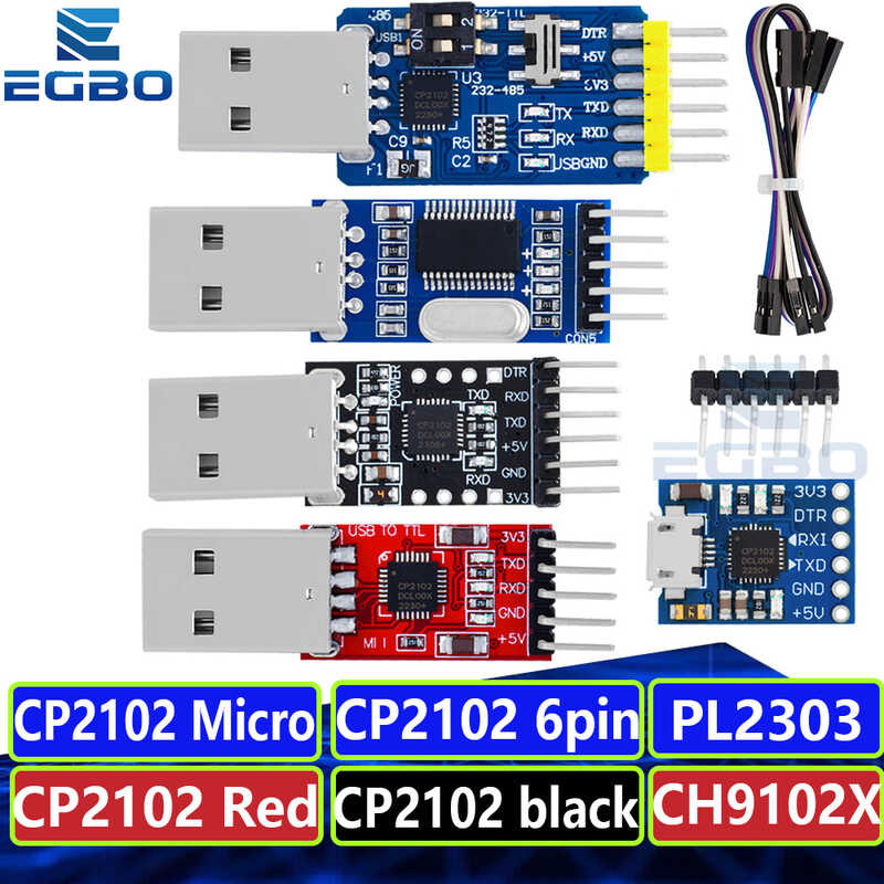 2.0 To UART TTL 5Pin Connector Module Serial Converter STC Replace ...