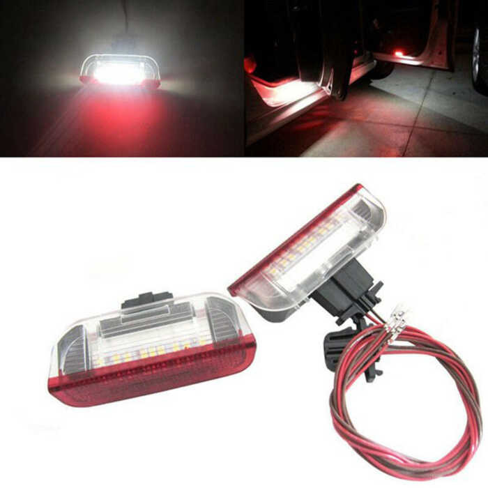 ZXH 4Pcs Car LED Door Warning Light Projector Para Sa Golf 6 7