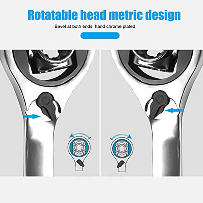 52 In1 Double Head Socket Wrench Rotary Work 360 Degree Rotation ...