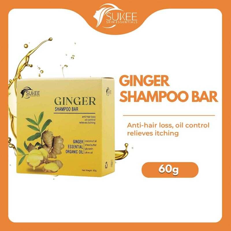 Sukee Skin Essentials Ginger Shampoo Bar 60G Control Relieves Itching ...