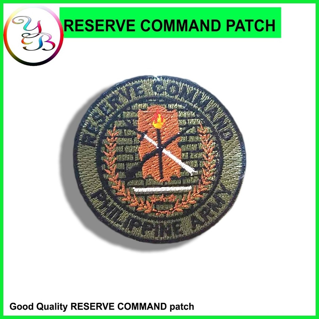 ♠ — ∵ Rotc patch / reserve command patch embroid | Shopee Philippines