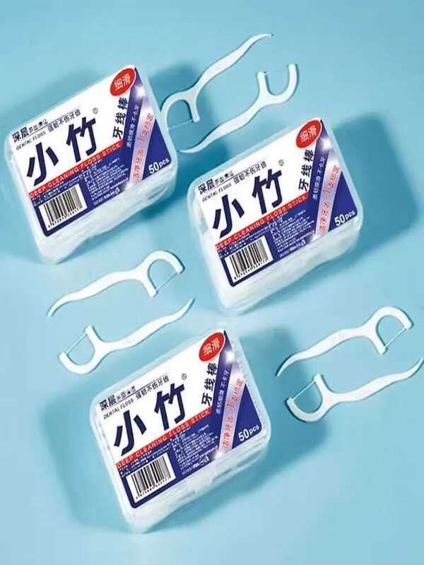 Xiaozhu Dental Ultra-fine Curved Floss Stick Disposable Toothpick ...