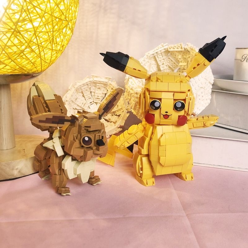 Zhegao Blocks Charizard Cartoon Building Brick Psyduck Anime Venusaur ...