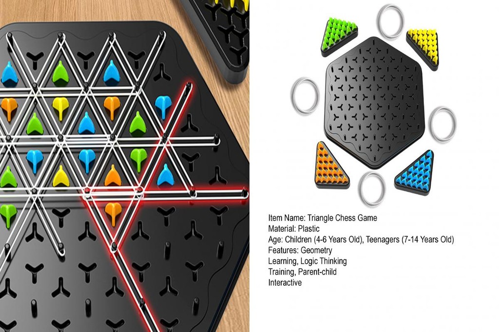 XPS Two-player Strategy Game Triangle Chess Game Triangle Chess Board ...