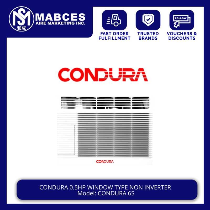 Condura 6S 0.5Hp Timer Window Type Non Inverter Aircon Wconz006ec1