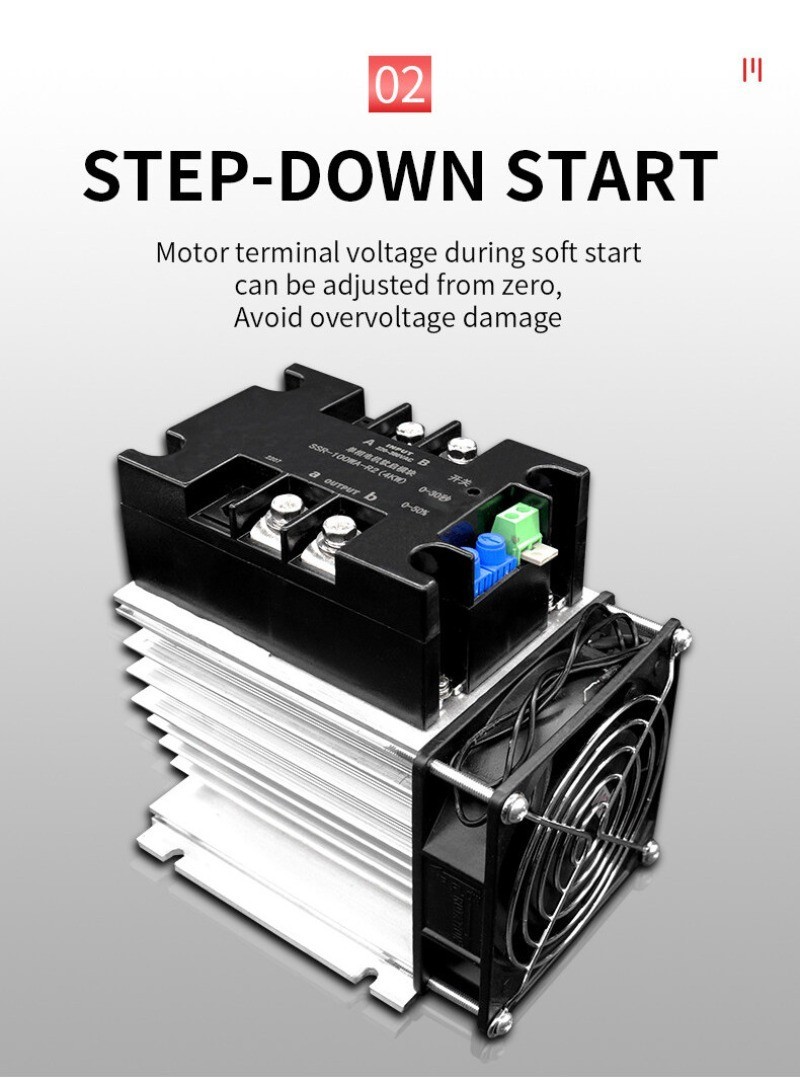 Single-phase intelligent Motor Soft Starter Soft Start Module Slow ...