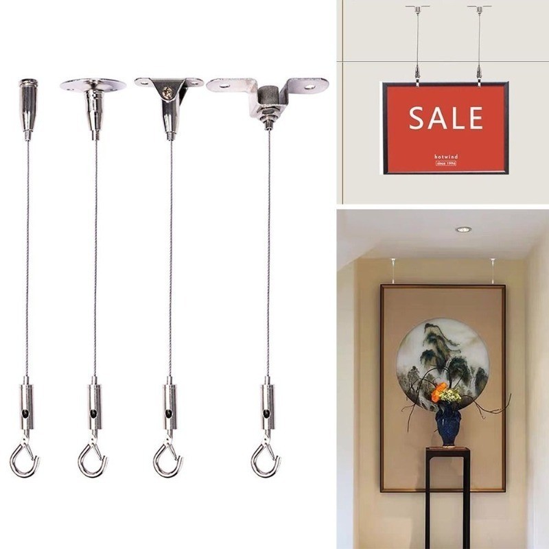 Adjustable Hanging Wires Ceiling Wire Rope Hanger Billboard Hang Rope ...
