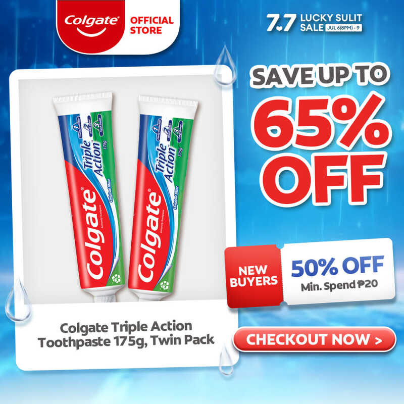 COD Colgate Triple Action Anti-Cavity Family Toothpaste 175G Twin Pack ...