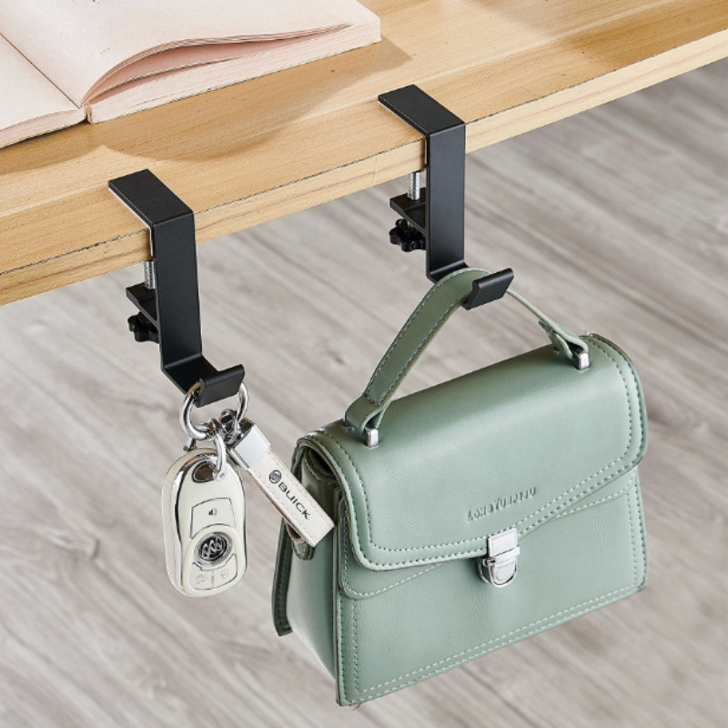 Adjustable Table Fixing Hooks Multifunctional Punch-Free Storage Rack ...