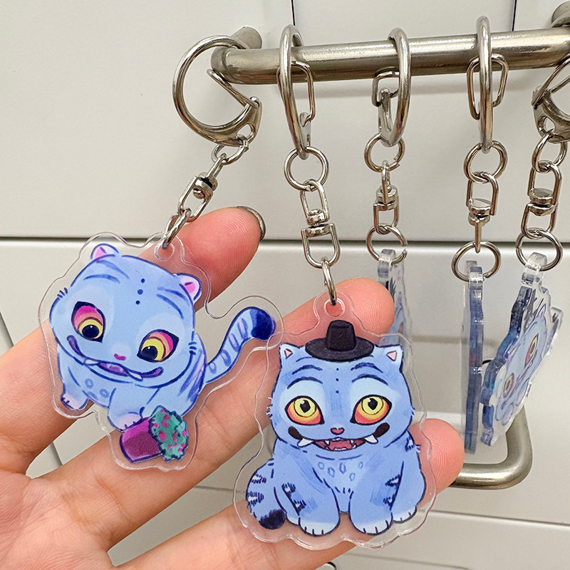 Kpop Demon Hunters Keychain Creative Kpop Saja Boys Acrylic Keyring ...