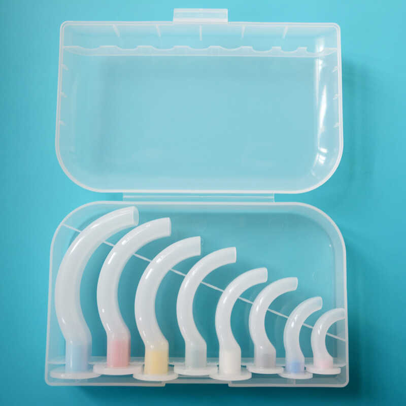 8 Pieces Disposable White Color Coded Airway Gamit Ang Plastic Case Gas ...