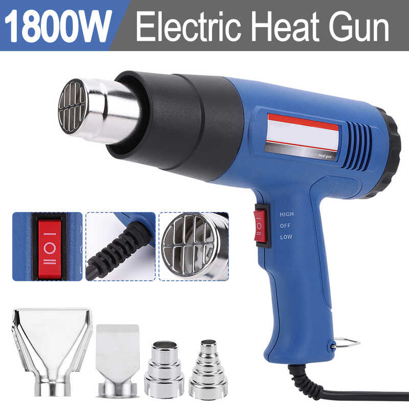 ∮ 1800W Electric Heat Two Temperature Setting 110V 220V Handheld Hot ...