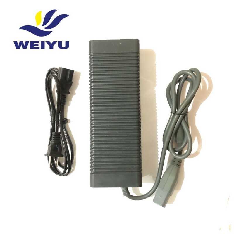 WEIYU Xbox 360 Fat Power Supply Brick AC Charger Adapter Cable Cord