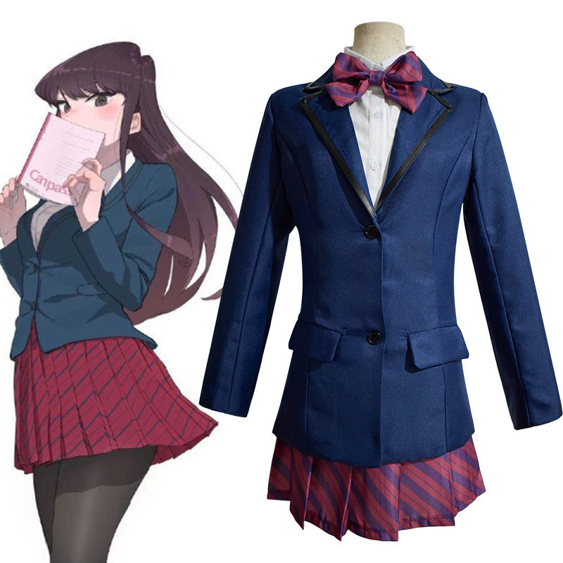 § Anime Can't Communicate Shouko Cosplay Costume Girls School Uniform