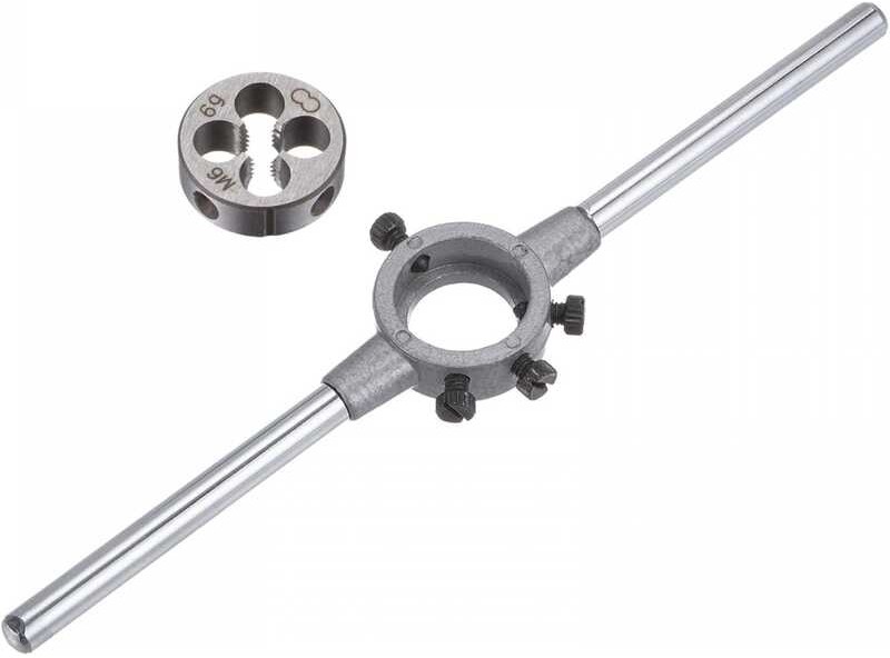 Stock Handle u Set, M6 x 1 Threading Round Die and 20mm (Fit M3.5M6