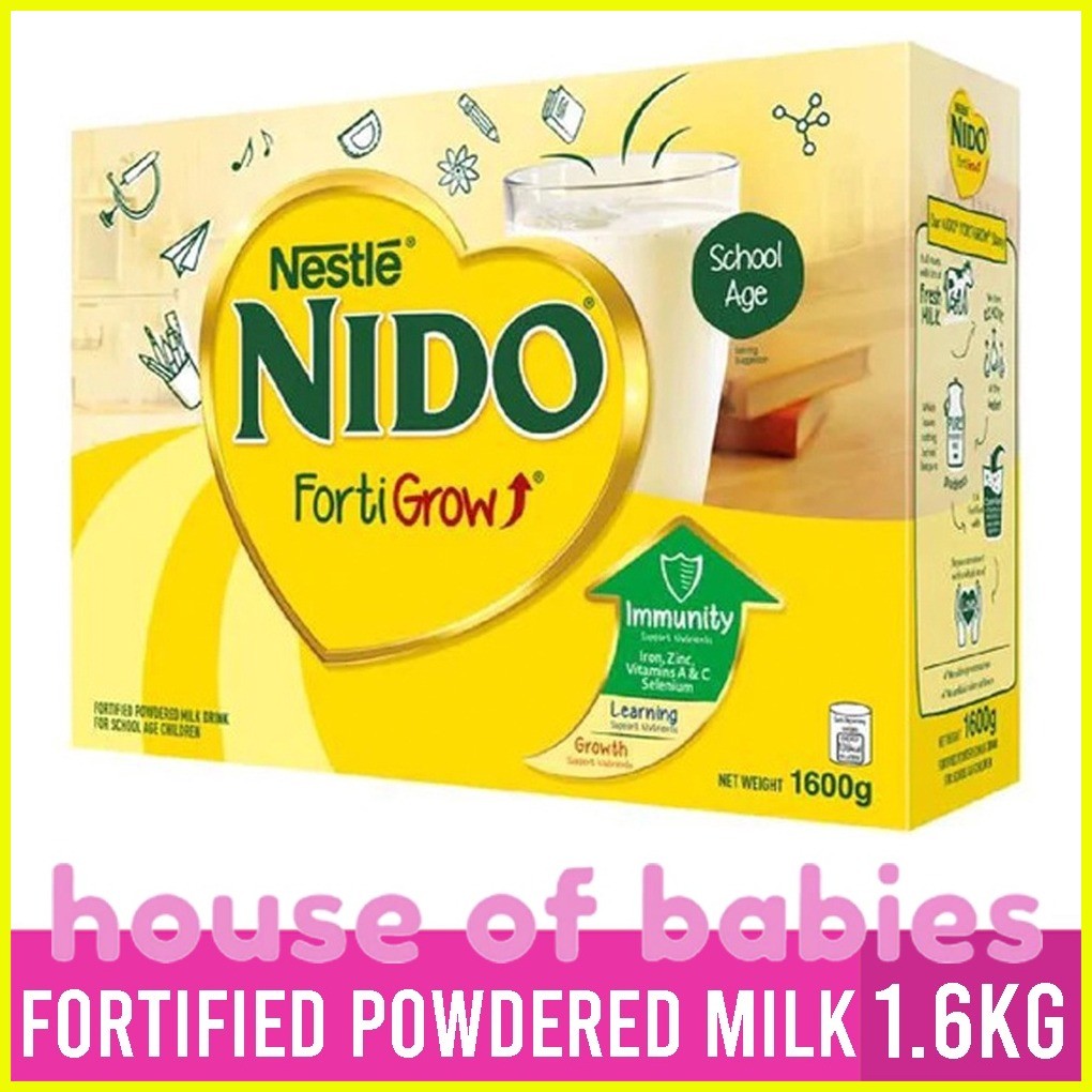 ∇ ๑ ۞ NIDO FORTIGROW 1.6kg Fortified Powdered Milk Drink | Shopee ...