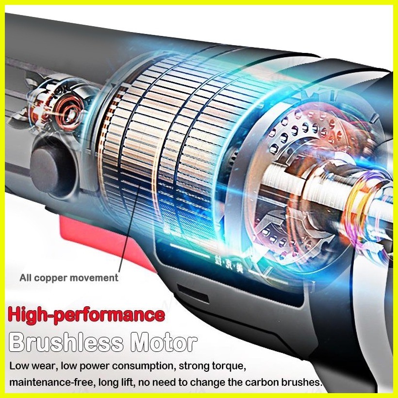 ⊙ ♀ 21V Cordless Angle Grinder Brushless Motor Metal Grinder Power Tool