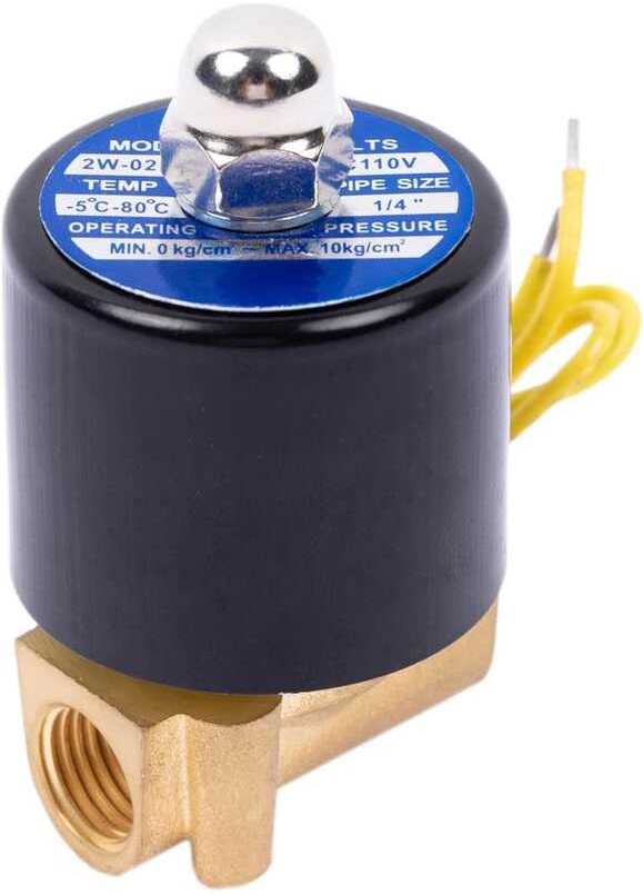 Électrovanne Laiton 3/4" 110V AC - Normalement Fermée (N/C), Pour Eau, Air, Gaz, Carburants, Référence HFS(R)