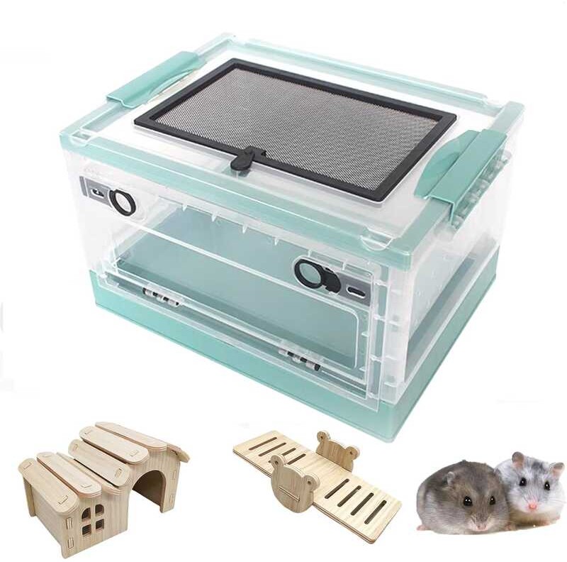 Curated visual reference: Gallery Detail: Foldable Hamster Cages Kits Portable Dwarf Rat Cage Wheels Transparent