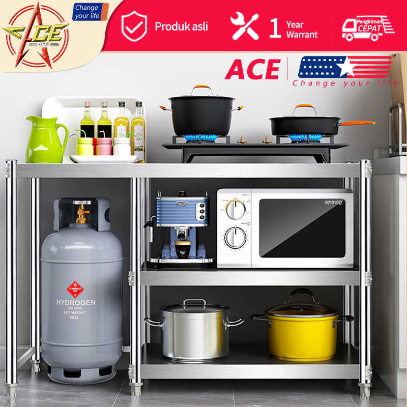 304 Gas Cooker Storage Cabinet Kitchen Rack O Stand Stainless Steel ...
