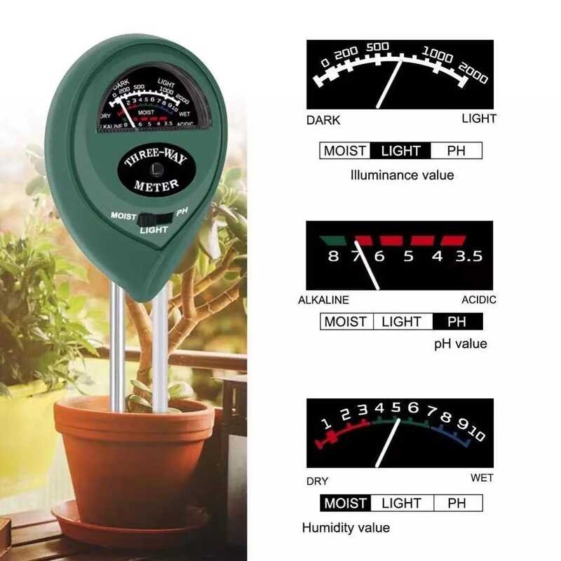 In1 3 Moisture Sunlight PH Meter Soil Water Acidity Light PH Test