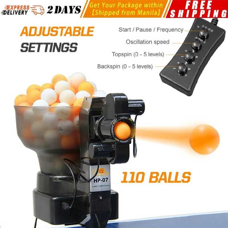 【Local Warehouse 】Adjustable Settings Table Tennis Robot Ping Pong ...