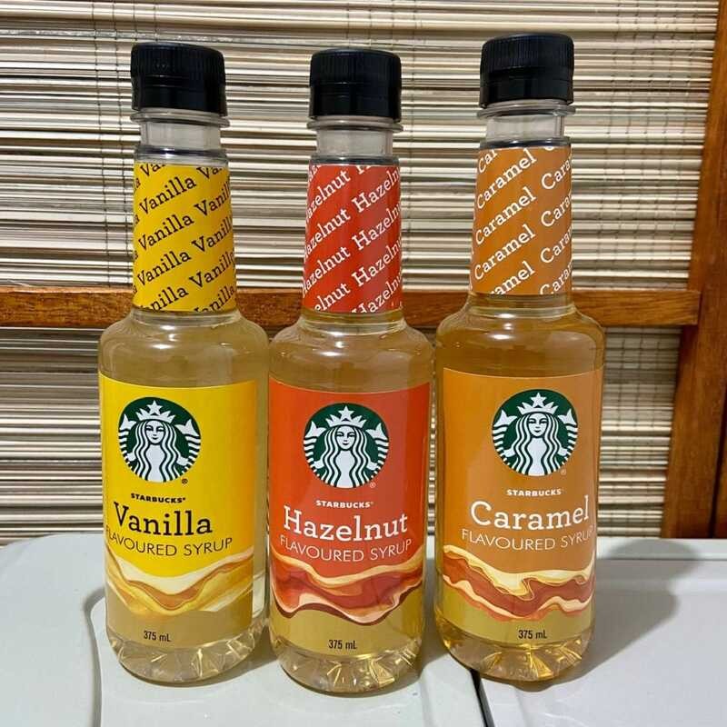 Starbucks Flavoured Syrup (Vanilla, Caramel And Hazelnut) | Shopee ...