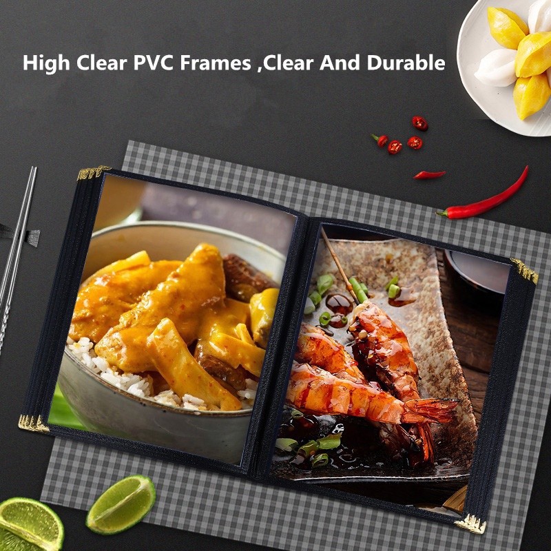 A4 Menu Cover Menu Book Transparent Restaurant Menu Book 4/6 Page ...